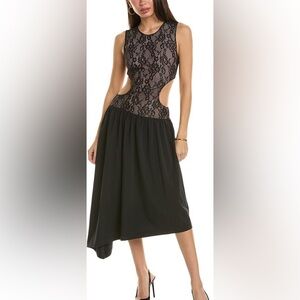 NWOT WeWoreWhat Cutout Midi Black Dress